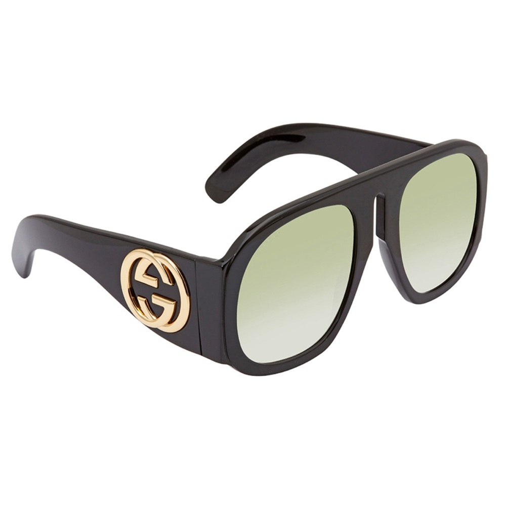 GUCCI Oversized Mask Aviator Round Sunglasses GG0152S